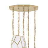 Calla 5 Light Chandelier 24", Antique Brass