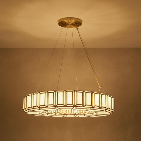 Camille 12 Light Chandelier 37", Antique Brass