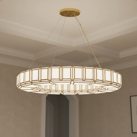 Camille 16 Light Chandelier 48" for Transitional home with Warm Beige Walls