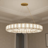 Camille 16 Light Chandelier 48", Antique Brass