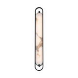 Inez LED Wall Sconce 36", Matte Black and Alabaster
