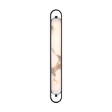 Inez LED Wall Sconce 36", Matte Black and Alabaster