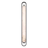 Inez LED Wall Sconce 46", Matte Black and Alabaster