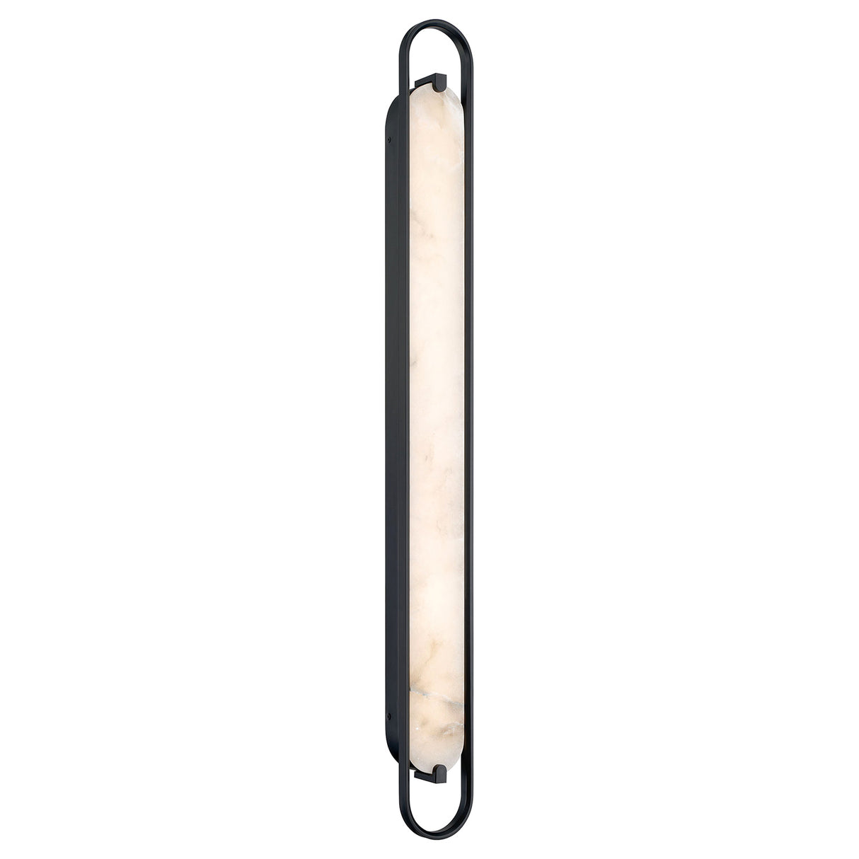 Inez LED Wall Sconce 46", Matte Black and Alabaster