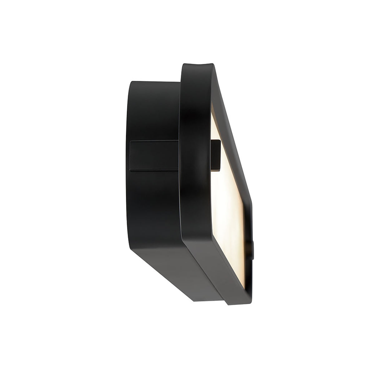 Inez LED Wall Sconce 46", Matte Black and Alabaster