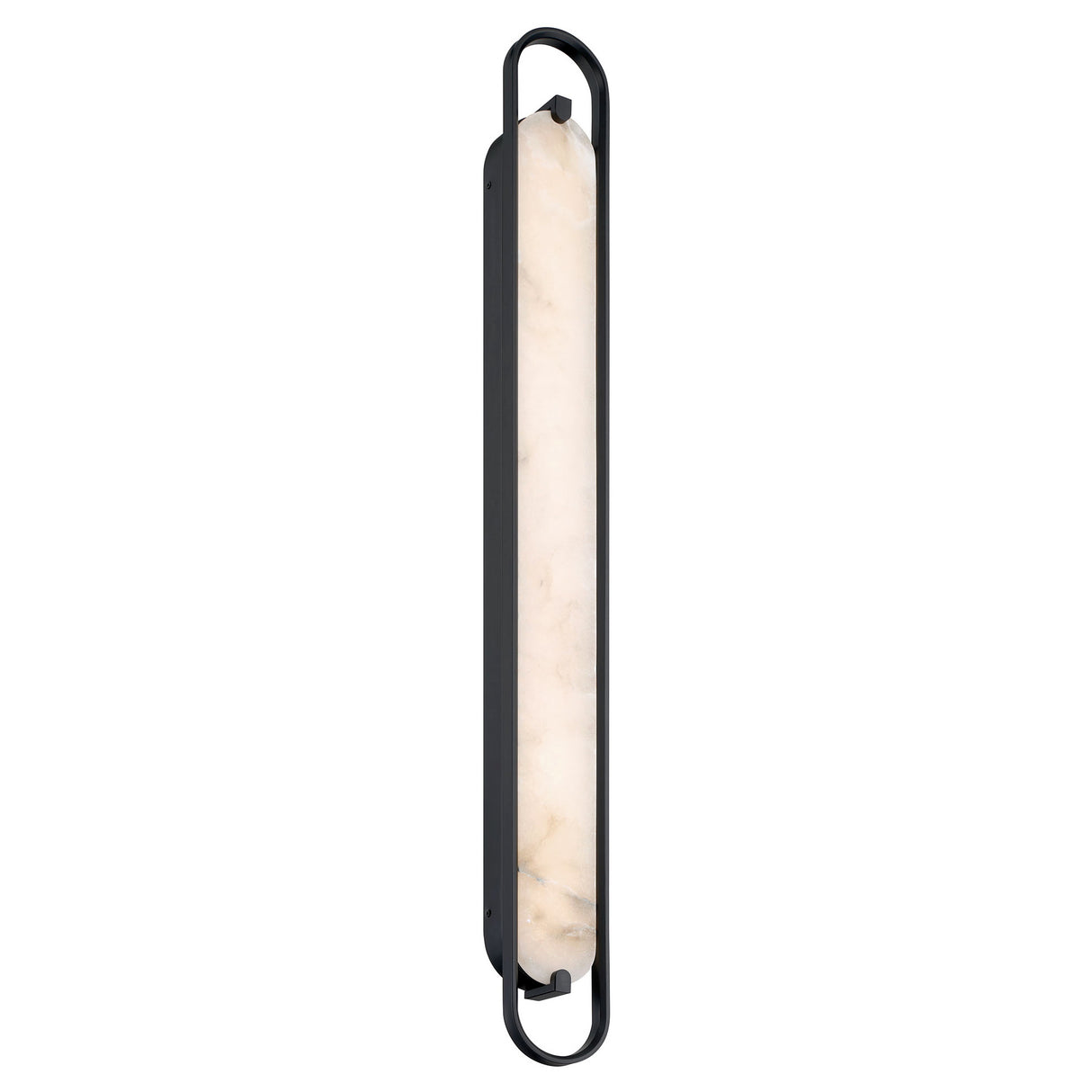 Inez LED Wall Sconce 46", Matte Black and Alabaster