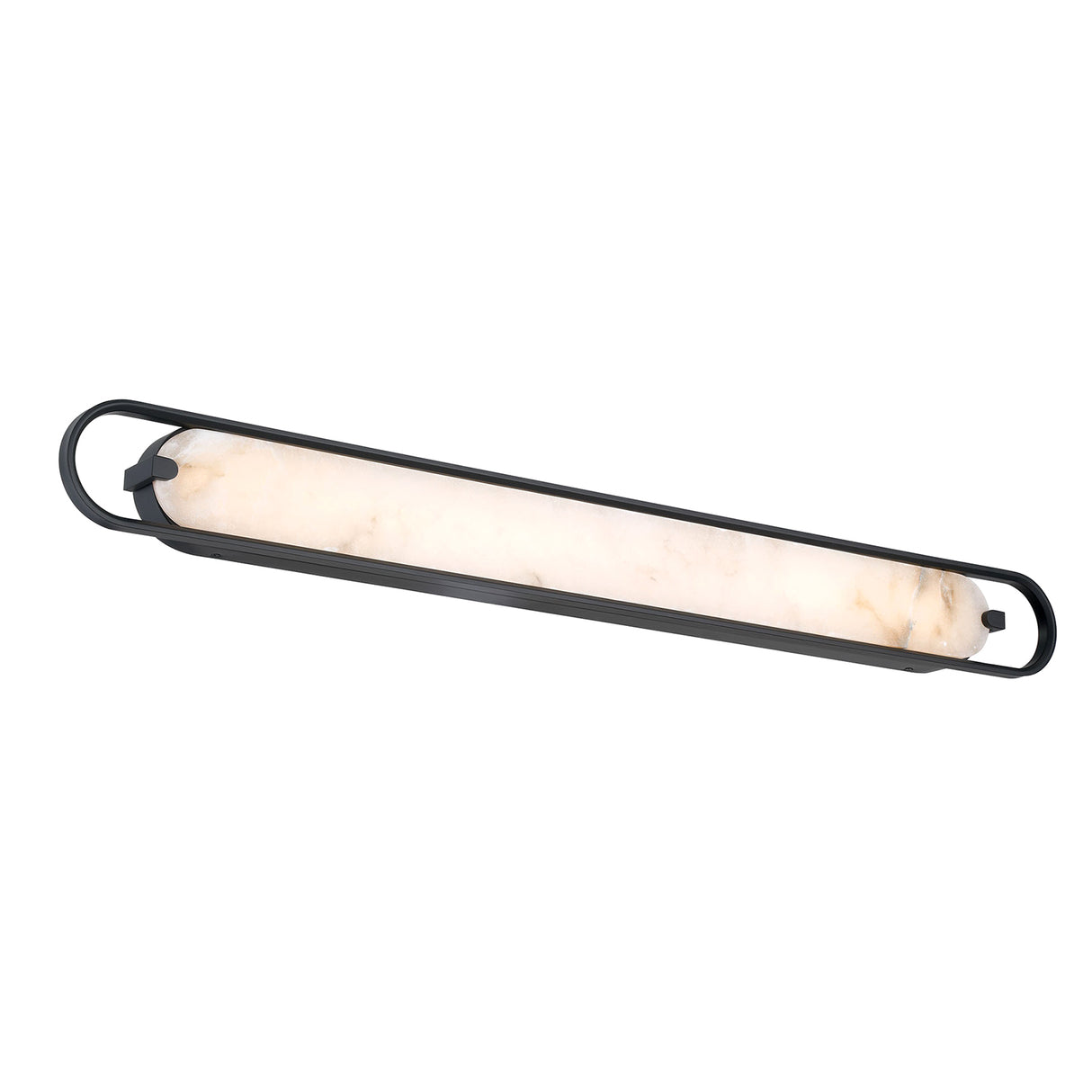 Inez LED Wall Sconce 46", Matte Black and Alabaster