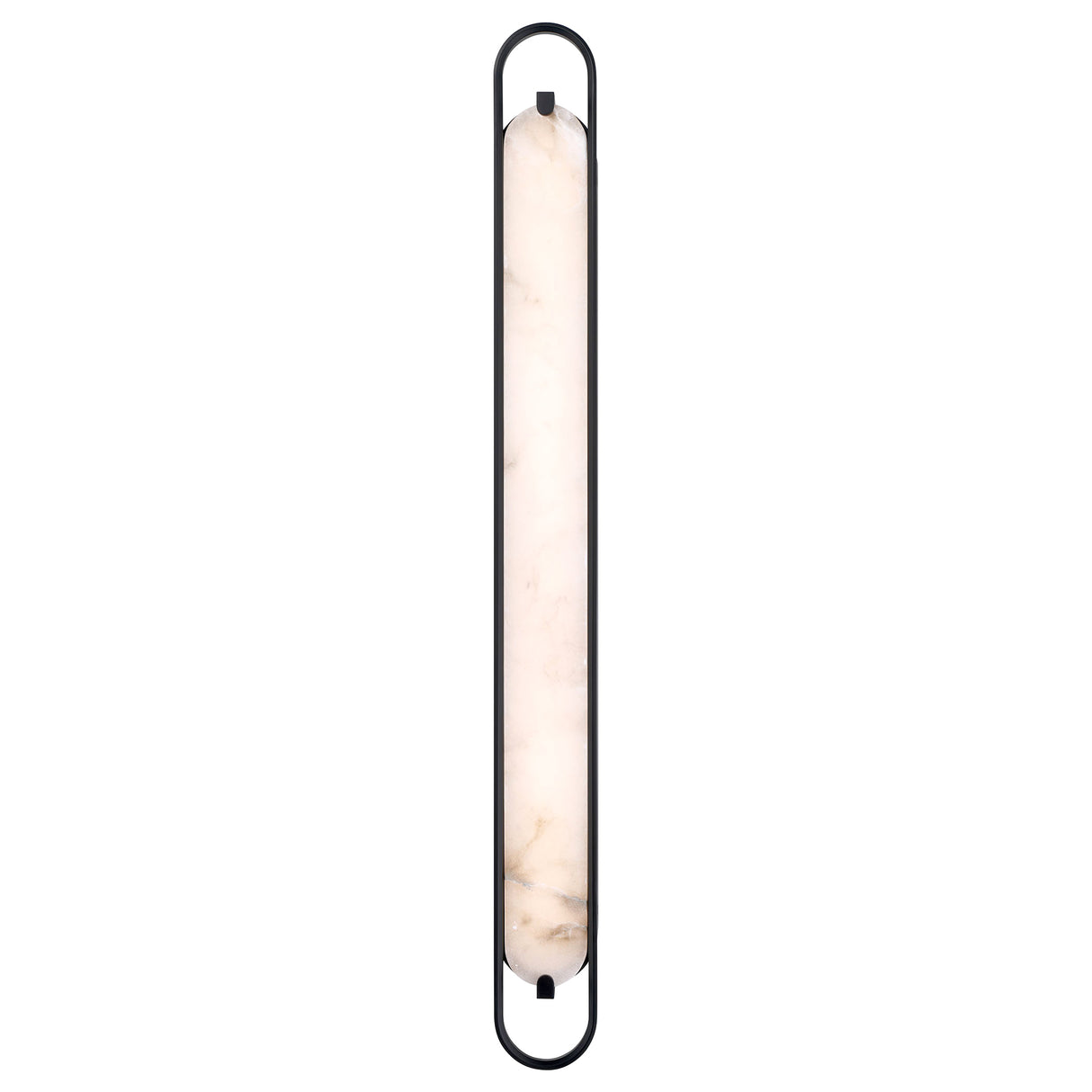 Inez LED Wall Sconce 46", Matte Black and Alabaster