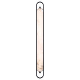 Inez LED Wall Sconce 46", Matte Black and Alabaster