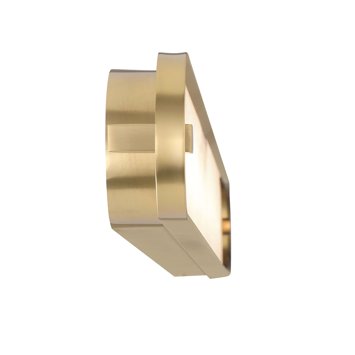 Inez LED Wall Sconce 46", Brass and Alabaster