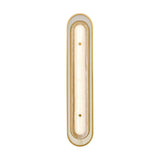 Vance LED Wall Sconce 30", Brass and Textured Glass