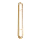 Vance LED Wall Sconce 38", Brass and Textured Glass