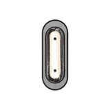 Vance LED Wall Sconce 16", Matte Black and Textured Glass