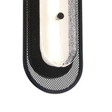 Vance LED Wall Sconce 22", Matte Black and Textured Glass