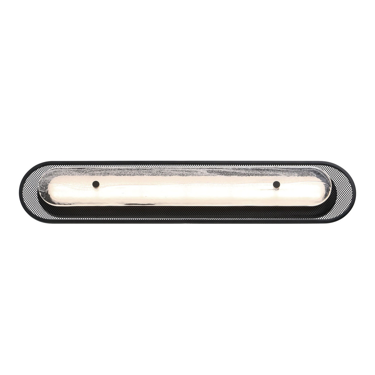Vance LED Wall Sconce 30", Matte Black and Textured Glass