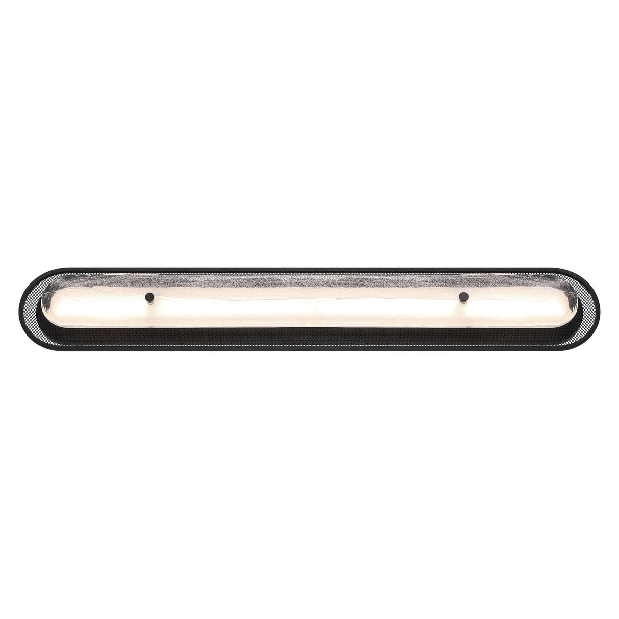 Vance LED Wall Sconce 38", Matte Black and Textured Glass