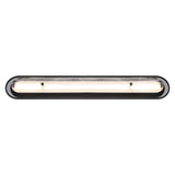 Vance LED Wall Sconce 38", Matte Black and Textured Glass