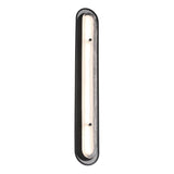 Vance LED Wall Sconce 38", Matte Black and Textured Glass