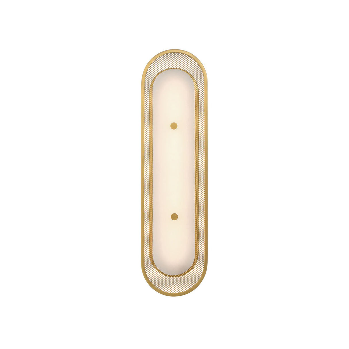 Vance LED Wall Sconce 22", Brass and Alabaster