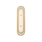 Vance LED Wall Sconce 22", Brass and Alabaster