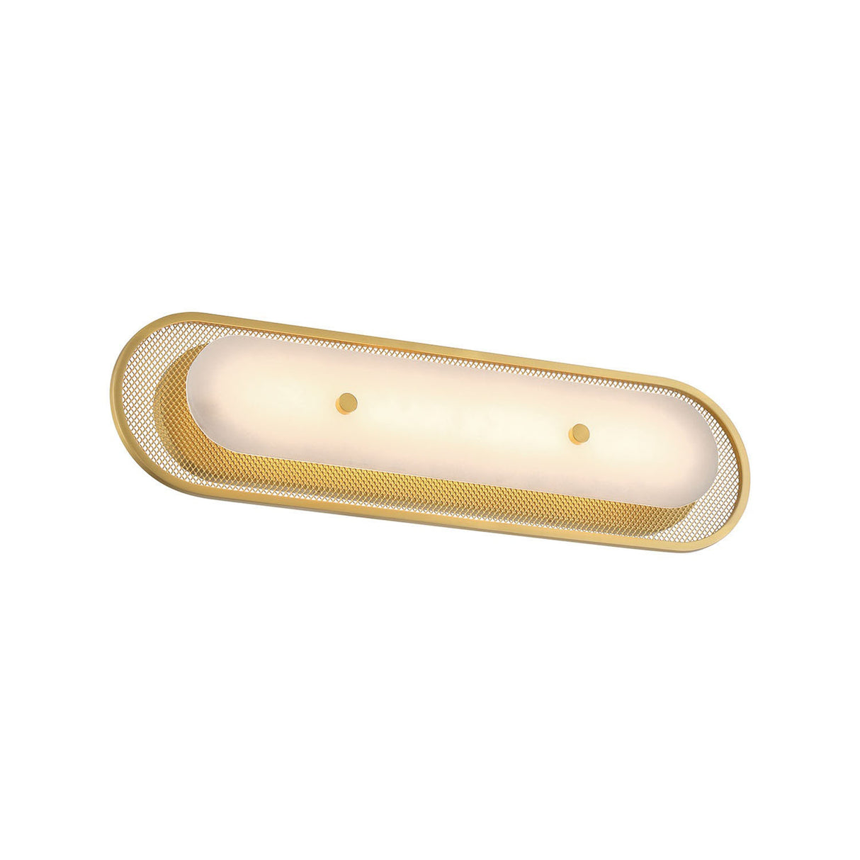 Vance LED Wall Sconce 22", Brass and Alabaster