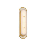 Vance LED Wall Sconce 22", Brass and Alabaster