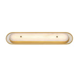 Vance LED Wall Sconce 30", Brass and Alabaster