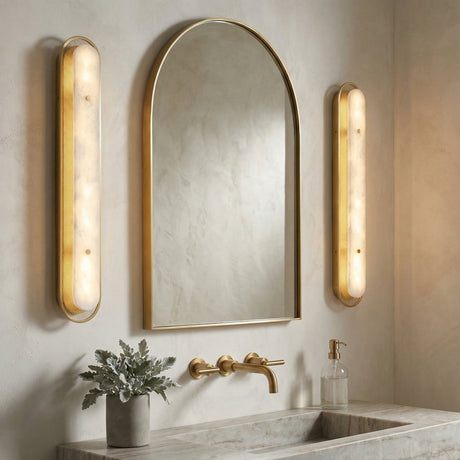 Vance LED Wall Sconce 38" for Modern home with Warm White Siding