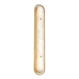 Vance LED Wall Sconce 38", Brass and Alabaster