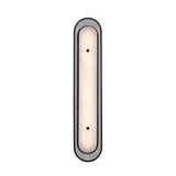 Vance LED Wall Sconce 30", Matte Black and Alabaster