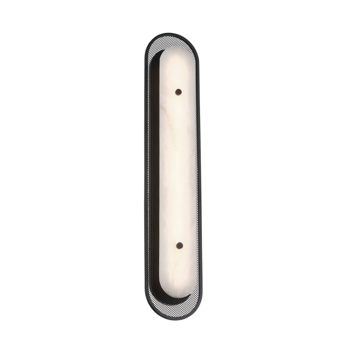 Vance LED Wall Sconce 30", Matte Black and Alabaster