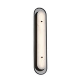 Vance LED Wall Sconce 30", Matte Black and Alabaster