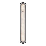 Vance LED Wall Sconce 38", Matte Black and Alabaster