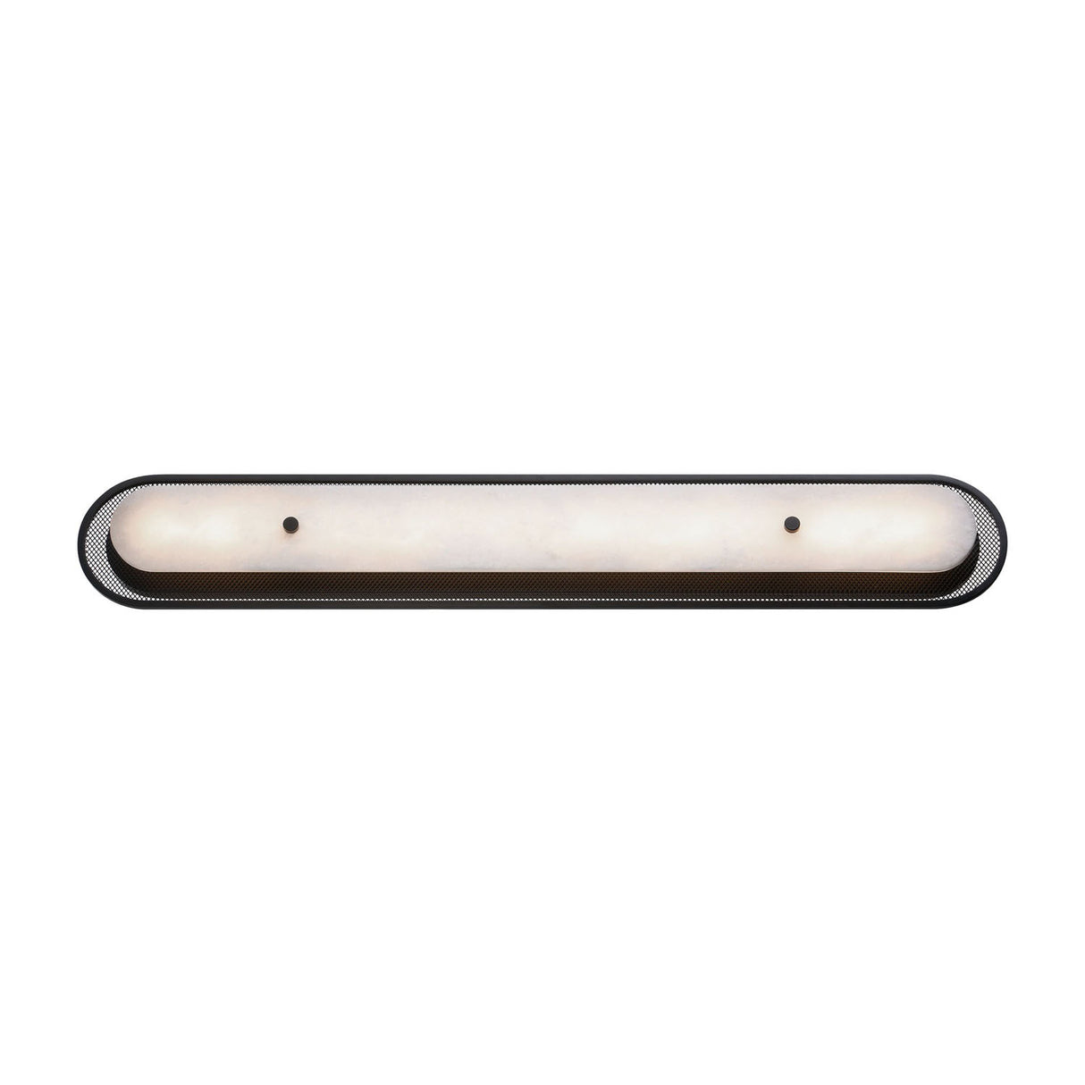 Vance LED Wall Sconce 38", Matte Black and Alabaster