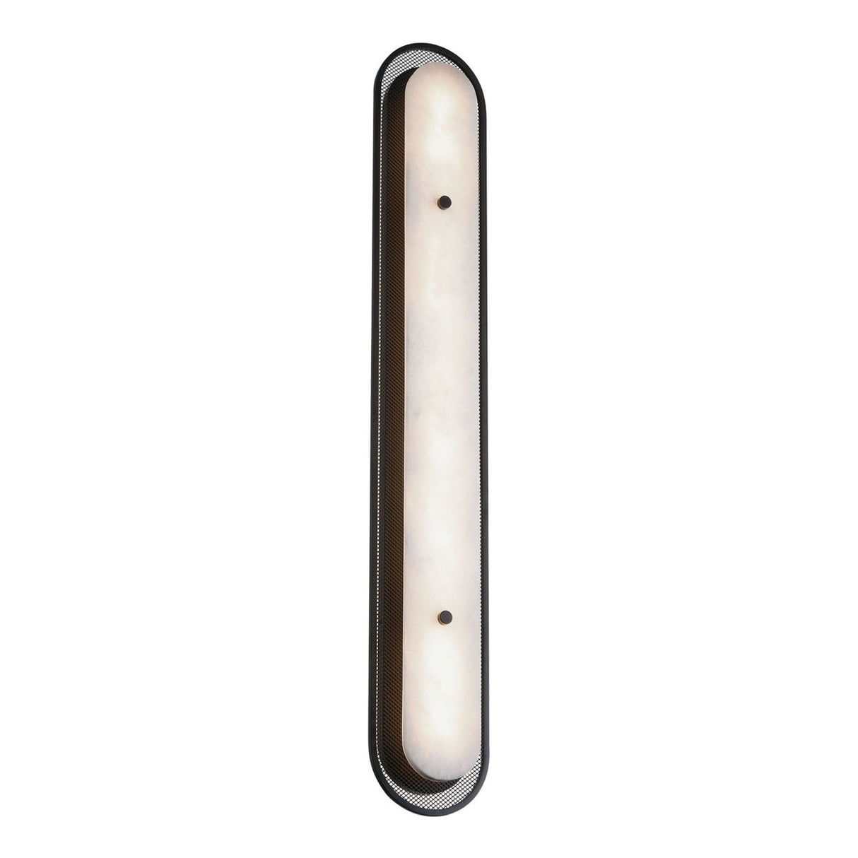 Vance LED Wall Sconce 38", Matte Black and Alabaster