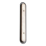 Vance LED Wall Sconce 38", Matte Black and Alabaster