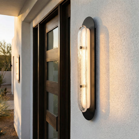 Vance LED Outdoor Wall Light 22" for Modern home with White Stucco