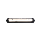 Vance LED Outdoor Wall Light 30", Black and Textured Glass