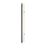 Vance LED Outdoor Wall Light 38", Black With Textured Glass