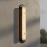 Vance LED Outdoor Wall Light 30", Black and Alabaster