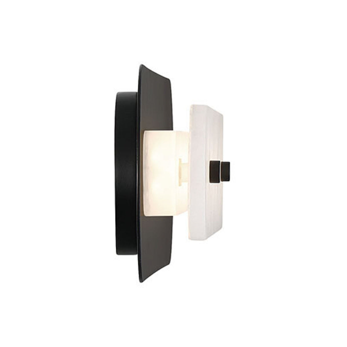 Vance LED Outdoor Wall Light 30", Black and Alabaster