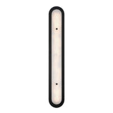 Vance LED Outdoor Wall Light 38", Black and Alabaster