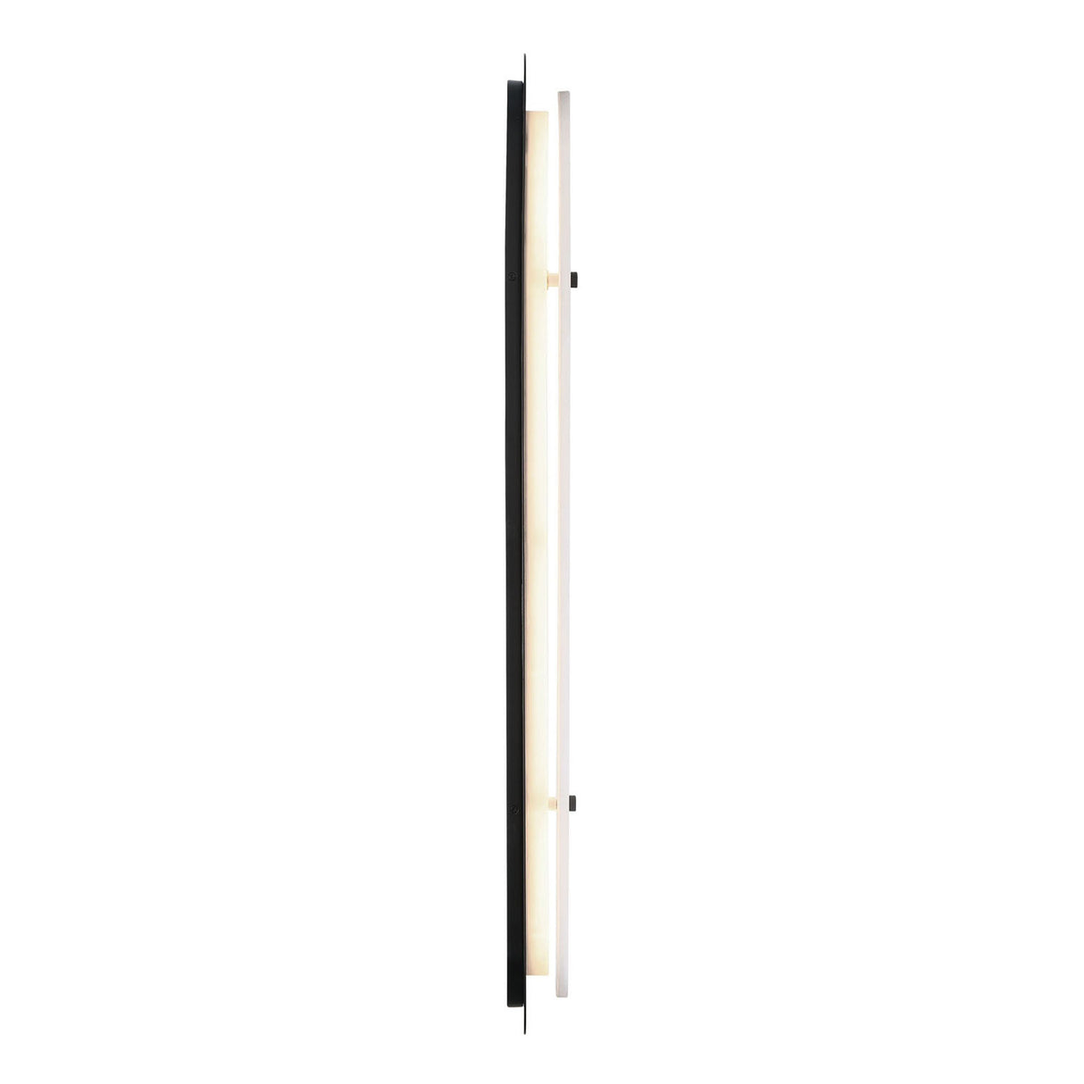 Vance LED Outdoor Wall Light 38", Black and Alabaster