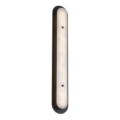 Vance LED Outdoor Wall Light 38", Black and Alabaster