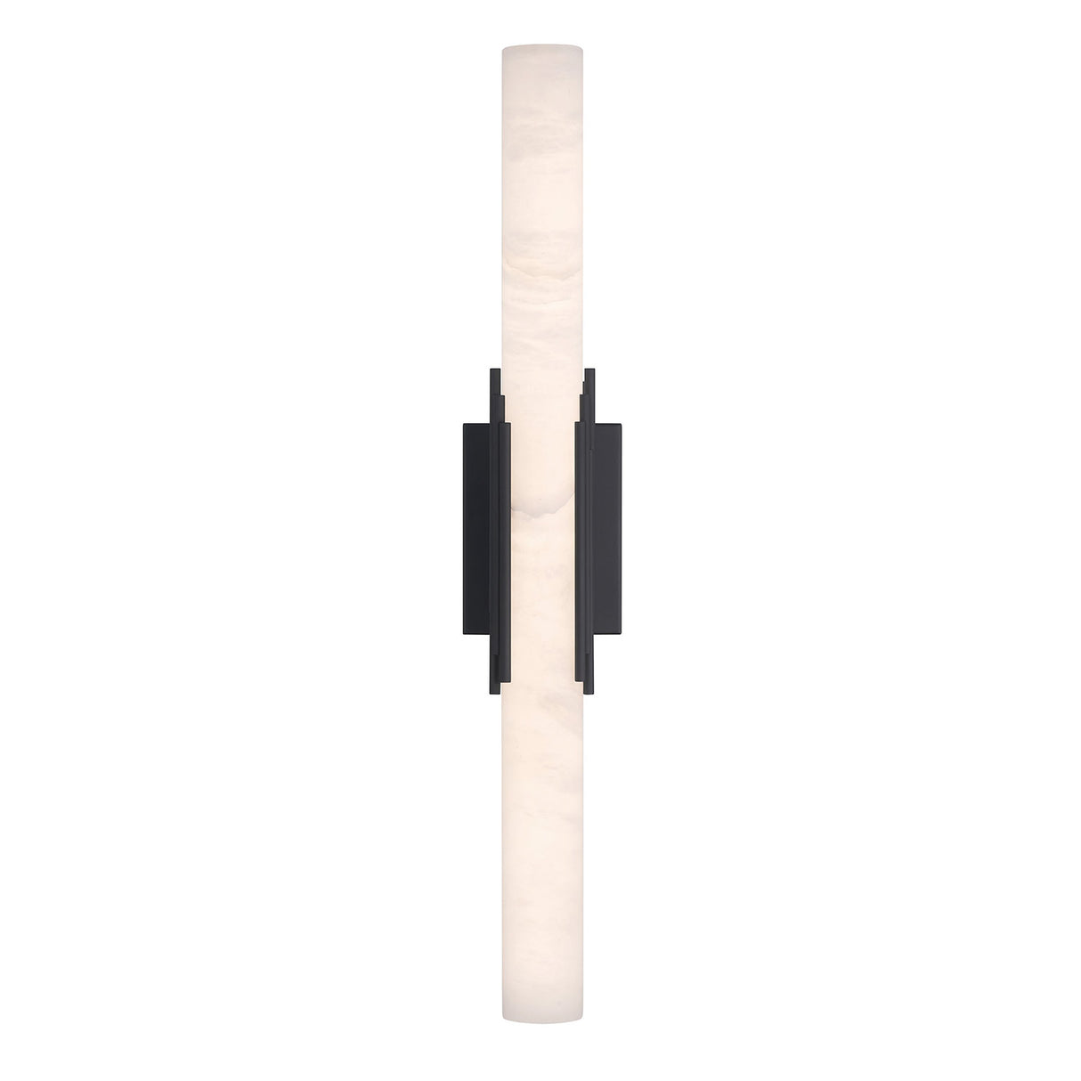 Delya Indoor/Outdoor LED Wall Sconce 28", Urban Bronze and Alabaster