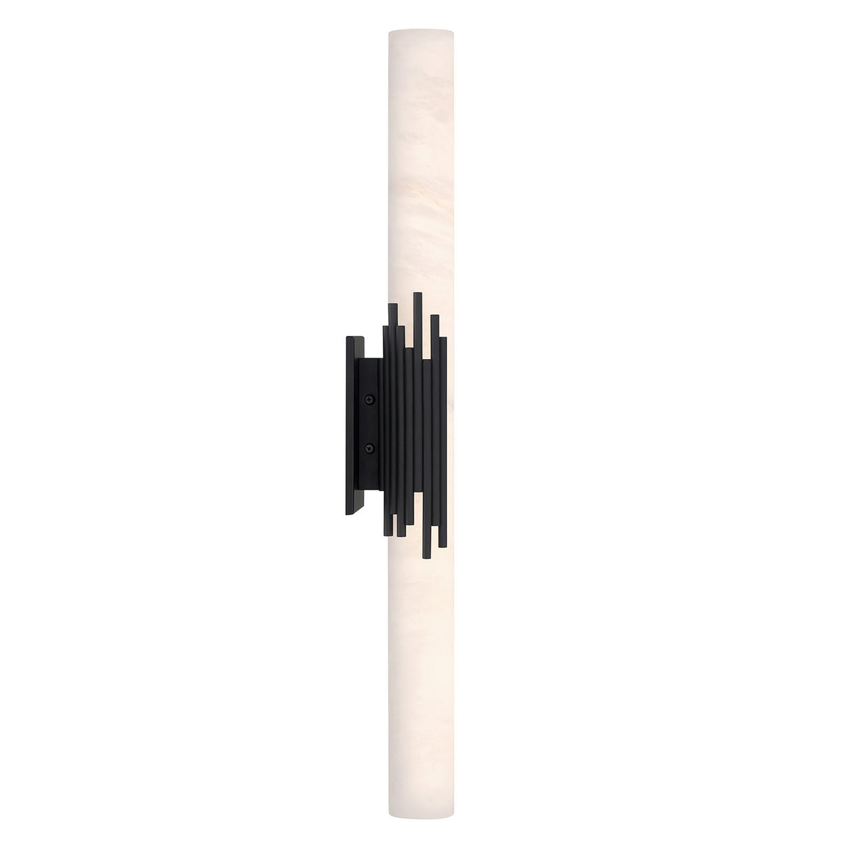 Delya Indoor/Outdoor LED Wall Sconce 28", Urban Bronze and Alabaster