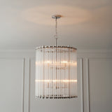 Nori 8 Light Chandelier 22" for Transitional home with White Walls