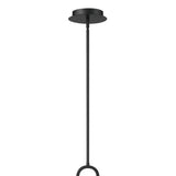 Oren Pendant 10", Matte Black and Opal Glass
