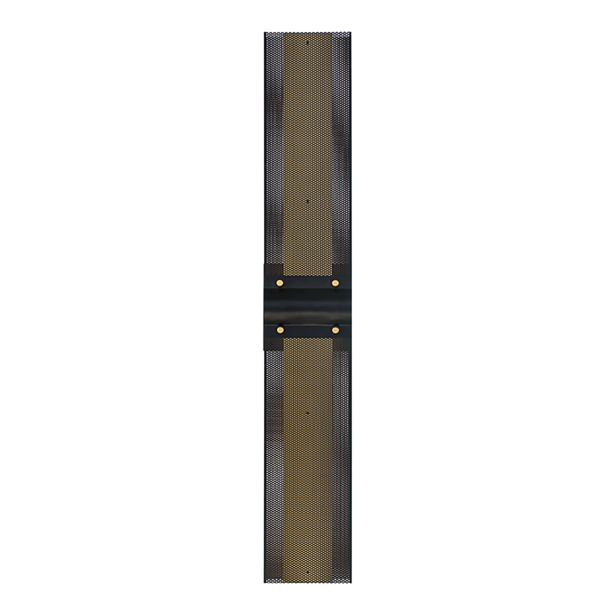 Lune LED Outdoor Wall Light 31", Brass and Black