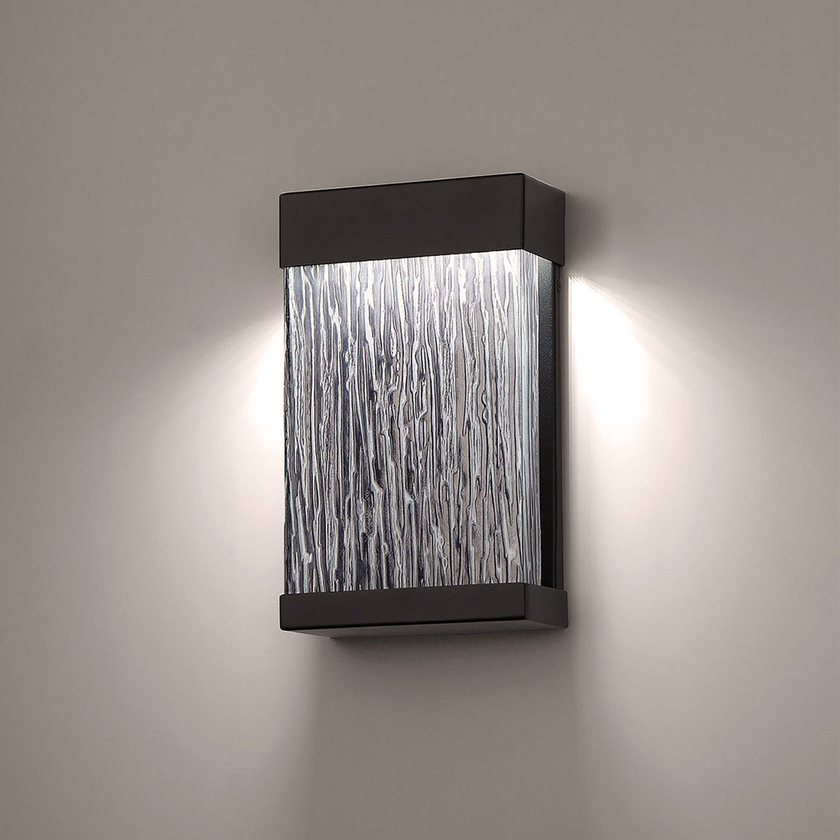 Palisade LED Outdoor Wall Light 12", Black